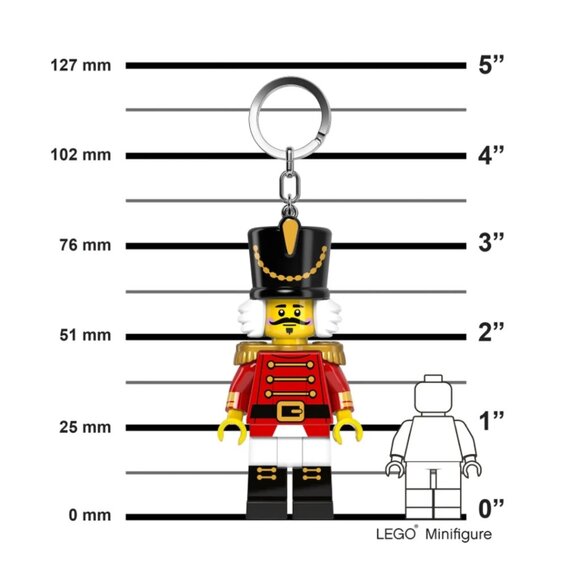 LEGO 5008989 NUTCRACKER Keychain LIGHT Minifigure LED NWT NEW in Hand - Picture 8 of 11